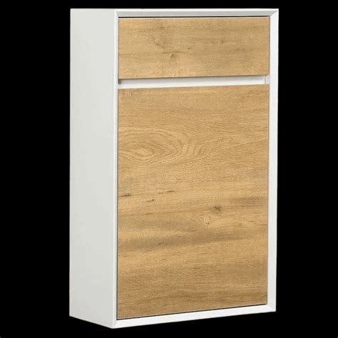 Niche Snowdon Mm White Oak Dual Colour Back To Wall Toilet Unit