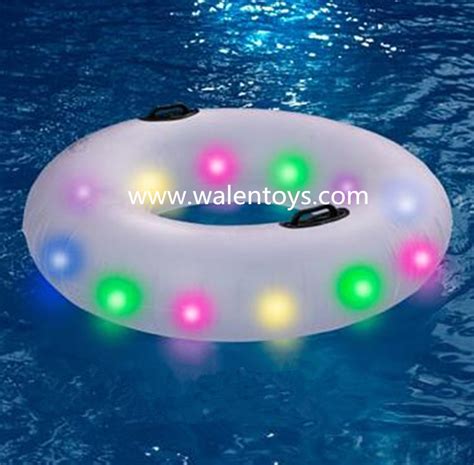 Inflatable Pool Floating Mattress With Led Mulitifuction Colour ...