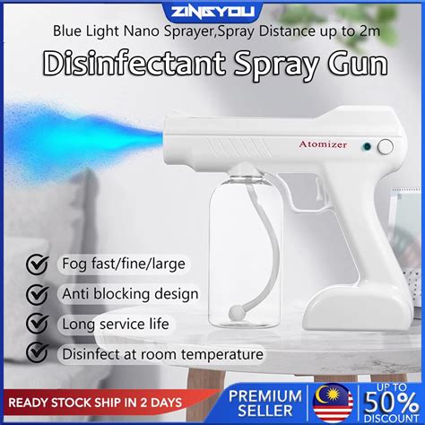 Ml Disinfectant Spray Gun Fogging Machine Handheld Wireless Atomizer