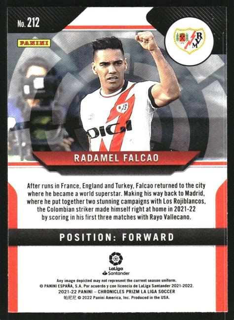 Panini Chronicles La Liga Radamel Falcao Garcia Prizm Ebay