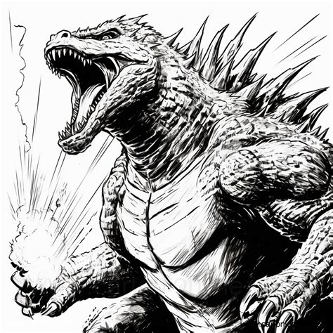 Desenho De Godzilla Para Colorir