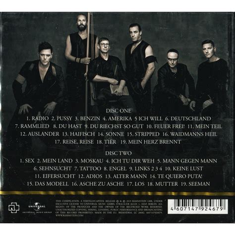 Greatest Hits By Rammstein Cd X 2 With Techtone11 Ref 117633470