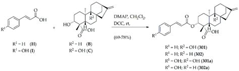 Synthetic Route To Produce Phenylpropanoid Diterpene Ester Adducts 301