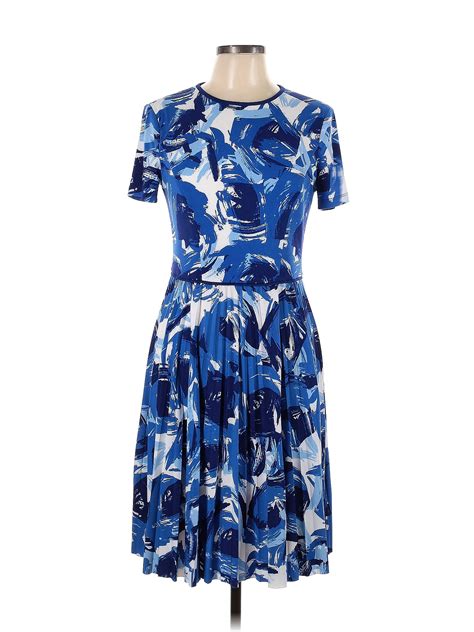 Maggy London Floral Multi Color Blue Casual Dress Size 10 76 Off