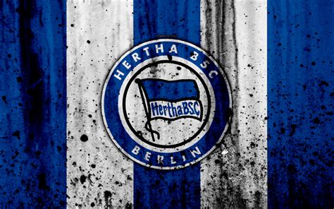 Logo Hertha Bsc Wallpaper Download wallpapers hertha 4k logo bundesliga ...