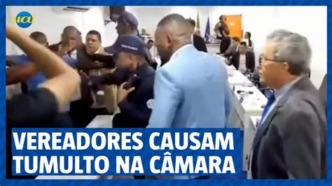 Vereadores causam tumulto durante sessão na câmara Vídeo Dailymotion