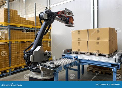 Palletizing Robot With Custom Designed Gripper And Picker Arm Picking