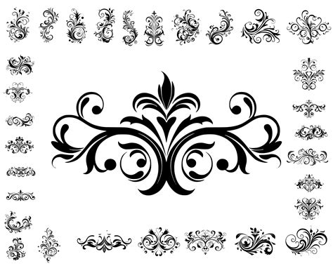 Border Svg, Files for Cricut, Swirl Svg, Arrow Svg, Banner Svg, Design ...