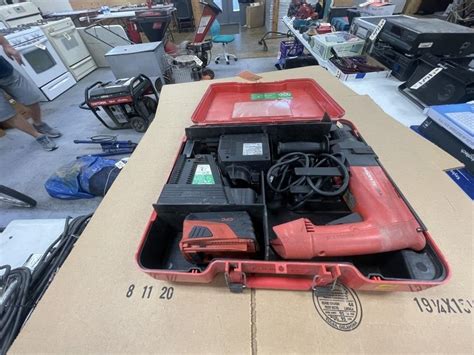 Hilti Cordless Drill 36v Model Te10a In Case Live And Online Auctions On