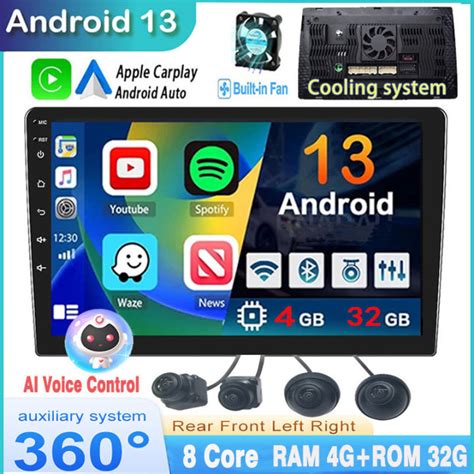 Built In Cooling Fan Core Android Car Radio Carplay Android Auto