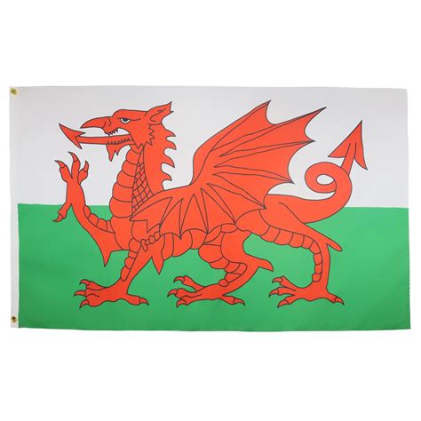 Amazon.com : AZ FLAG - Wales Flag - 3x5 Ft - Light Polyester Welsh ...