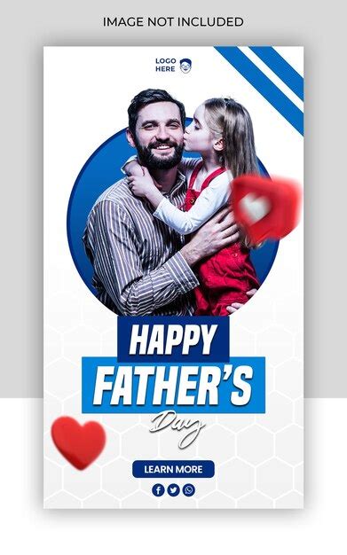 Premium PSD World Father Day Web Banner Or Social Media Template