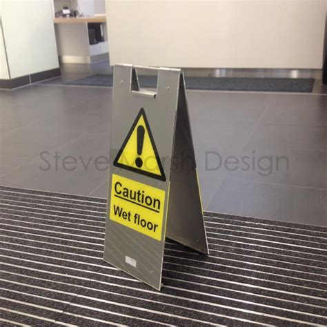 Elite Stainless Steel Wet Floor Sign Caution Steve Marsh Design