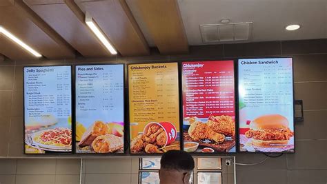 Menu At Jollibee Fast Food Jacksonville Atlantic Blvd