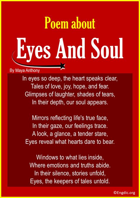 10 Best Short Poems About Eyes And Soul Engdic