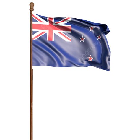 New Zealand Flag With Pole New Zealand Flag With Pole Transparent New