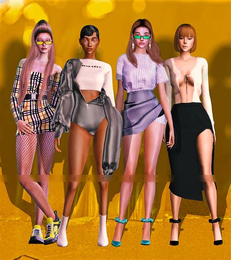 3rd Collection 💥 🧡 Dorific 🧡 Sims 4 Mods Clothes Sims 4 Dresses Sims 4 Clothing