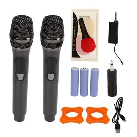 Cikonielf Kit De Microphone Fil Microphone Fil UHF USB Chargeant Le Kit