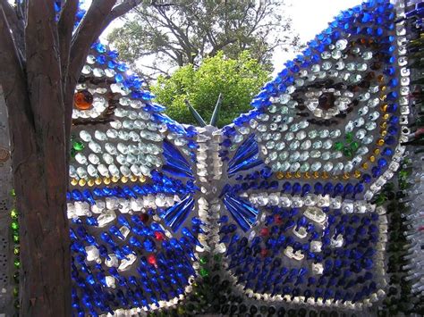 Recycled Bottles Minnie Evans Sculpture Garden N C Bottle Wall