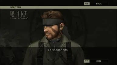 Short Haired Naked Snake At Metal Gear Solid Snake Eater Master