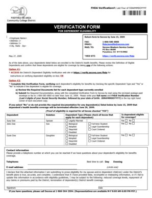 Fillable Online Fhdafiles Fhda FHDA Verification Last Four Of SSN