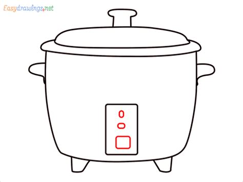 How To Draw A Rice Cooker Step by Step - [7 Easy Phase]