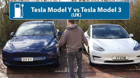 Uk Tesla Model Y Vs Tesla Model 3 Youtube