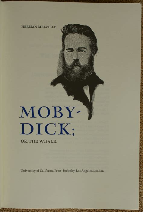 Moby Dick; Published by University of California Press & Arion Press ...