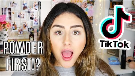 Trying Tik Tok Foundation Hack Heyitszam ♡ Youtube