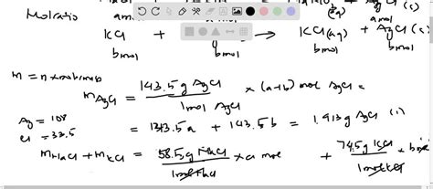 SOLVED A 0 9440 G Sample Of A Mixture Of NaCl And KCl Is Dissolved In