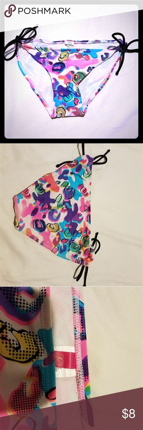 Op Bikini Bottom Paint Splatter Psychedelic Colorful Bikini Bottom Mix