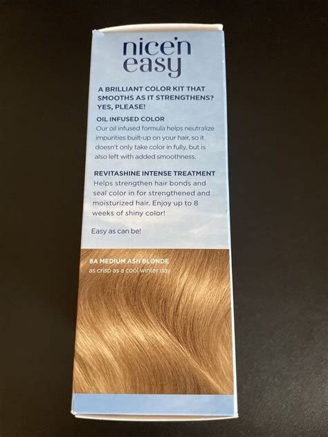 Clairol Nice N Easy Permanent Hair Color A Medium Ash Blonde New