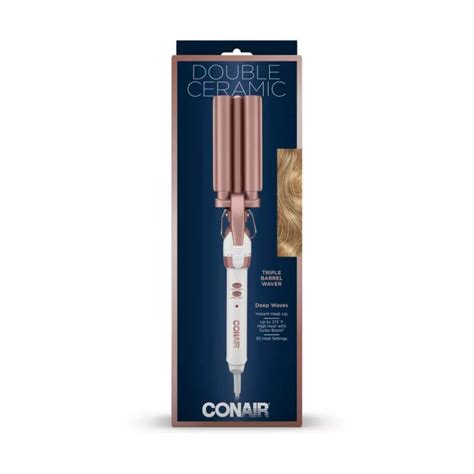 Conair Double Ceramic Triple Barrel Waver Rose Gold CD704 Best Buy