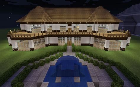 Minecraft Realistic House With Balcony Deck Wood House With Balcony