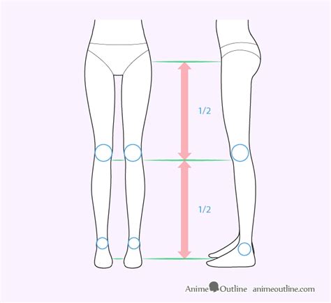 How to Draw Female Anime Legs Tutorial - AnimeOutline