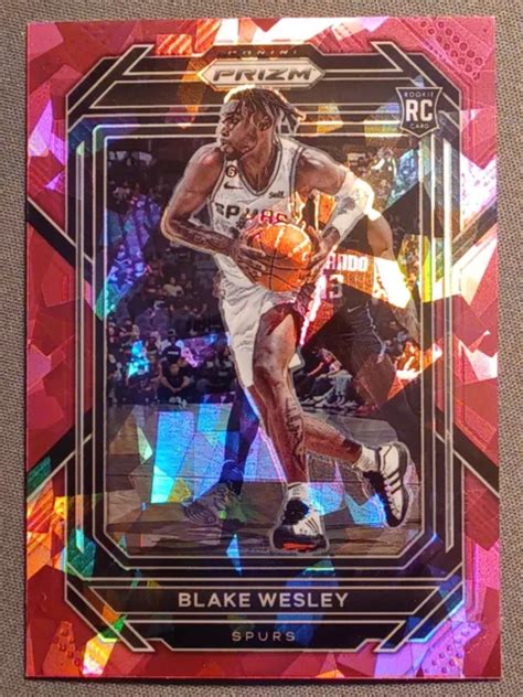 2022 23 PANINI PRIZM glace craquée rose Blake Wesley RC 264 San