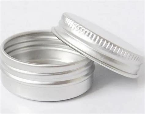 Pcs Lot G Screw On Lids Aluminum Jar Gram Metal Cream Jar