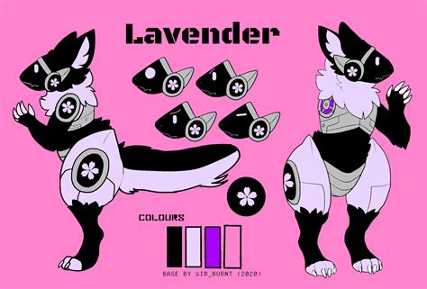 Lavender's ref sheet (base by sir_burnt on deviant art, colors by me ...