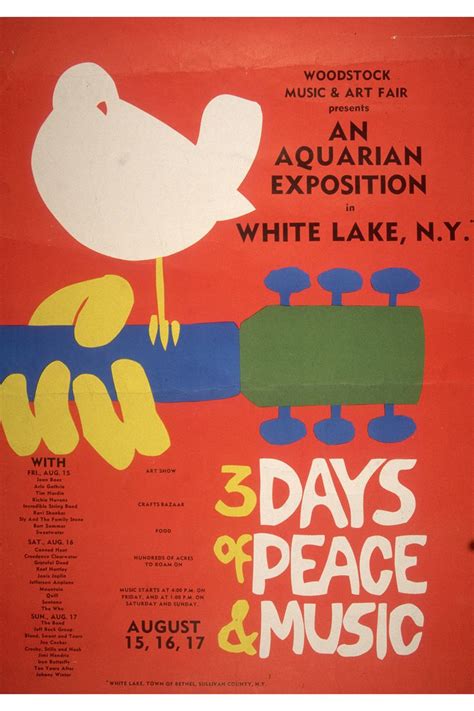 History Of The Woodstock Music Festival Of 1969