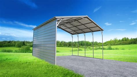 Vertical Roof Metal Carports X X Usa Steel Buildings Florida