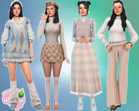 Sims Creations By Lizzisimss Sims Clothing Sims Mods Clothes