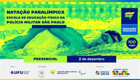 CPB tem vagas disponíveis para curso de natação paralímpica na Escola