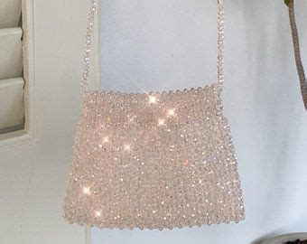 Crystal Beaded Handbag Custom Bead Bag Etsy Beaded Handbag Beaded