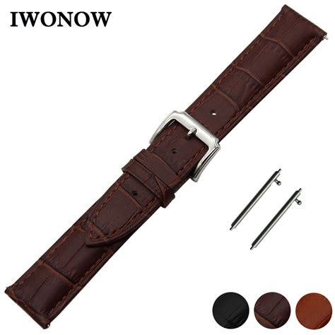 Genuine Leather Watch Band 18mm 20mm 22mm For Longines L2 L3 L4 Master