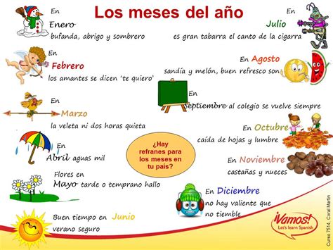 Recursos Para Mi Clase Refranes De Los Meses Del AÑo Imagen