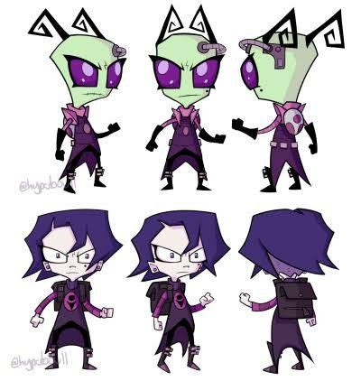 Pin De Rosea Pom Em Invader Zim Desenhos Legais Adesivos Bonitos