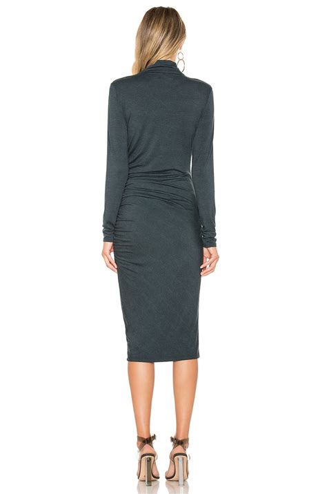 Michael Stars Mock Neck Midi Dress In Everglades Revolve