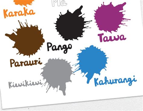 Te Reo Māori Colours A3 Poster Teachertalk