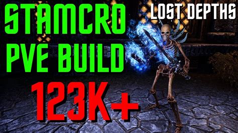 Eso Stamina Necromancer Pve Build K Lost Depths Youtube