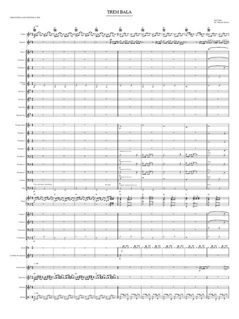 TREM BALA - Partitura Completa | Download grátis PDF | Trombone ...